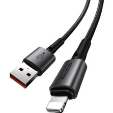 TeknoKapsül CA-3580 36W 3A Ipnone Lighting Hızlı Şarj ve Veri Aktarim Kablosu 1.2m, Siyah