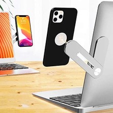 TeknoKapsül Cep Telefonu Için Mıknatıslı Telefon Standı Çoklu Ekran Yan Desteği Ayarlanabilir Telefon Tutacağı Dizüstü Bilgisayar Uzatma Manyetik Telefon Montaj Braketi
