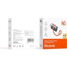 TeknoKapsül OT-3810 Usb-C Otg Adaptör - USB 3.0 Yüksek Hızlı Veri Aktarımı - Type-A'dan Type-C'ye Dönüştürücü - Siyah