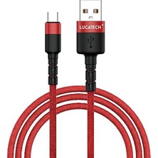 TeknoKapsül Lucatech Antares Type-C 2.4A Hızlı Şarj ve Data Kablosu 1m