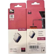 TeknoKapsül Windows Ile Uyumlu 3.0 USB Type-C Usb-A 3.0 USB Adaptörü (Type-C Dönüştürücü Otg Metal Adaptör) Tip-C Dönüştürücü O193 (Gri)