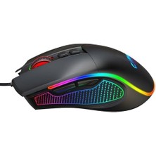 TeknoKapsül Crossfire V1 12800 Dpi Makro Yazılımlı Chromatic Rgb Gaming Mouse - Siyah