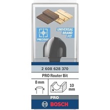 TeknoKapsül Aksesuarı 2608628370 Oyuklu Freze Ç 8 Mm, R1 10 Mm, Çap 20 Mm, L 12,7 Mm, G 46 mm