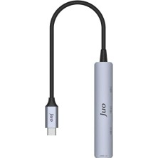TeknoKapsül Type-C 4 Portlu USB 3.0 / USB 2.0 Çoklayıcı Dönüştürücü Hub
