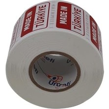 TeknoKapsül Made In Türkiye Baskılı Kuşe Etiket 50MM x 30MM 1000 Adet