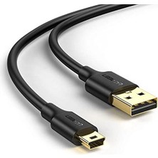 TeknoKapsül Mini USB Data ve Şarj Kablosu 50 Cm, Siyah