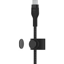TeknoKapsül Macbookpro, Ipadpro, GALAXYS22, Ultra, Plus - Siyah Gibi Cihazlar Için Power Delivery Pd ile Hızlı Şarj Için Boostchargepro Örgülü Usb-C - Usb-C Kablosu 1m Usb-If Onaylı