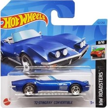 TeknoKapsül - '72 Stingray Convertible - Hw Roadsters 8/10 - HKG60 - Kısa Kart - Cabriolet - Koyu Mavi Metalik - Mattel 2023