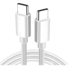 TeknoKapsül Type-C Pd Kablo 100 cm Şarj ve Data Kablosu 20W 3.1 Amper Hızlı Şarj Kablosu USB C To USB C