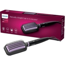 TeknoKapsül Düzleştirici Tarak, Turmalin Seramik Kaplama, Thermoprotect Teknolojisi, Geniş Fırça, 2 Isı Ayarı, 1.8 M Dönebilen Kablo, Hızlı Isınma, Doğal Düzlük, BHH880/00