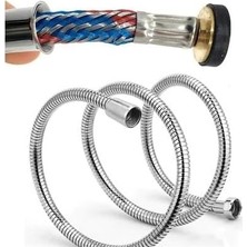 TeknoKapsül Sna Paslanmaz Kırılmaz Çelik Örgülü Duş Hortumu 150 cm 120 gr Birinci Kalite Tüm Duş Başlıklarına Uyumlu