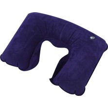 TeknoKapsül Şişme Seyahat Boyun Yastığı, Ergonomik Travel Neck Pillow, Katlanabilir, Taşınabilir, Uçak, Otobüs, Tren Yolculukları Için Rahat Uyku Yastığı Lacivert