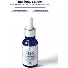 Cefs Kırışıklık Karşıtı, Onarıcı Retinol (A Vitamini) Gece Serumu 30 ml (1% Retinol + Ceramide)