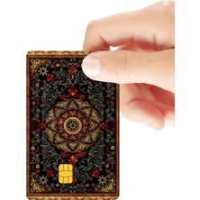 Huggy Craft Dokuma Halı Temalı Parlak Kredi/banka Kart Kaplama Sticker