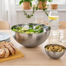 TeknoKapsül Blanda Boş Servis Tabağı, 28 Cm, Paslanmaz Çelik