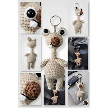 Tusba Market El Yapımı Amigurumi Sid Karakter Anahtarlık | Sevimli Örgü Figür Araba Anahtarlığı & Çanta Aksesuarı