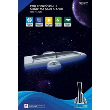 Neffo Ps5 Slim Disk Ps5 Slim Dijital Uyumlu Rgb Işıklı Joystick Şarj Soğutucu Fan Stand