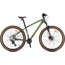 27.5j Kron Xc 100 Pro Hd Dağ Bisikleti - Mat Haki Parlak Sarı - 38 Kadro