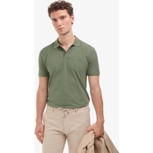 Pierre Cardin Erkek Haki Regular Fit %100 Pamuk Kıvrılmaz Polo Yaka Basic Tişört 50325290-VR027