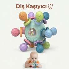 Bbsky Montessori Duyusal Diş Kaşıyıcı Top Eğitici Bebek Oyuncağı Çıngıraklı Güvenli Abs Tpe Malzeme