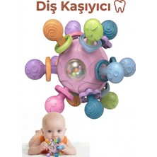 Bbsky Montessori Duyusal Diş Kaşıyıcı Top Eğitici Bebek Oyuncağı Çıngıraklı Güvenli Abs Tpe Malzeme