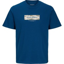 Jack & Jones Erkek Gögüs Baskili Tisört - Breeze
