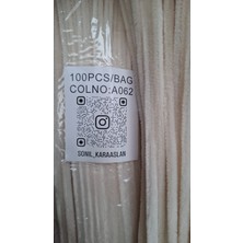 Mutkin Şönil 100 Lü Krem Renk Kod A062 30 cm -🛍️ Yoğun Tüylü Hobi Çubuğu Tel El Işi 100 Lü Paket💐