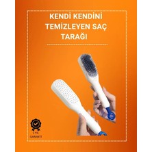 Asiltech Kafa Derisi Masajlı Saç Tarağı – Kendini Temizleyen, Anti-Statik