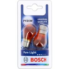 Bosch PY21W Pure Light 12V 21W Turuncu Sinyal Ampulü 2'li BAU15S