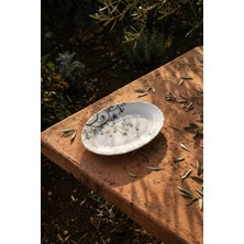Acar Silent Bloom Porselen Kayık Tabak - 25 cm