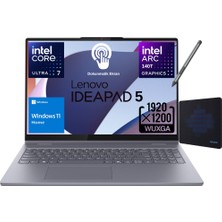 Lenovo Ideapad 5 2in1 16IAL10 Intel® Core Ultra 7 255H 16GB 1tb SSD 16" Wuxga (Dokunmatik Ekran) Windows 11 Home Bilgisayar 83KS002ATR - Lenovo Pen+Mouse Pad Wz5