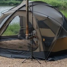Green Stove Çadır Sobaları Için, Yan Çıkışlı Bacaya Uygun Tripod Kiti