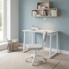 Vilinze Biga Çalışma Ofis Masası ve Deniz Çalışma Ofis Sandalyesi Set - 60X120 cm