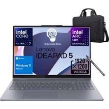 Lenovo Ideapad 5 2in1 16IAL10 Intel® Core Ultra 7 255H 16GB 1tb SSD 16" Wuxga (Dokunmatik Ekran) Windows 11 Home Bilgisayar 83KS002ATR - Lenovo Pen+Çanta Wz3
