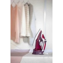 Asiltech Seramik Tabanlı Kırmızı 2200 Watt Şok Buharlı Ütü