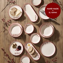 Aryıldız Rosella Kırmızı 14 Parça 6 Kişilik Kahvaltı Takımı