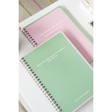 Matt Notebook A5 Spiralli Okul Defteri 80 Yaprak 2'li Set – Çizgili & Kareli