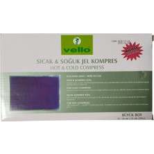 Vello Büyük Boy 25X35 cm Sıcak & Soğuk Jel Kompres (Kılıflı)