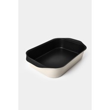 Gigilli Esperanza Titanyum Dikdörtgen Fırın Tepsisi 35X25 cm Krem