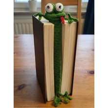 Huggy Craft Amigurumi El Yapımı Kurbağa Kitap Ayracı