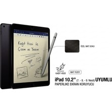 Ukscase iPad 10.2" (7. 8. ve 9. Nesil) Uyumlu Paperlike Mat Ekran Koruyucu – Kağıt Hissi Veren Özel Yüzey