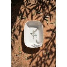 Acar Silent Bloom Porselen Kayık Tabak - 16 cm