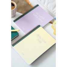 Matt Notebook A5 Spiralli Okul Defteri 80 Yaprak 2'li Set – Çizgili & Kareli