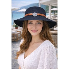 Aydın Şapkacınız Kadın Hasır Şapka Premium Kalite Geniş Kenarlı Yazlık Şapka