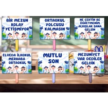 Kozalak Tasarım Mezuniyet Temalı El Pankartları 6 Parça
