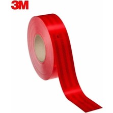 3m Reflektif Şerit 55 mm Kırmızı (Sert Yuzey) (50 mt Fiyatıdır) 1 Top  - 3m 98372