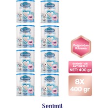 Senimil Anti-Reflü (Ar) Bebek Sütü 400 gr  8 Li Avantaj Paketi