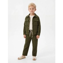 Zekids Erkek Çocuk Müslin Dokulu Rahat Kesim Pantolon