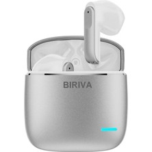 Biriva X27 Pro Anc-Enc Gürültü Engelleyici Bluetooth Kulaklık Tüm Telefonlar ile Uyumlu (Metal Kasa)