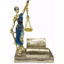 Erdo Ticaret Buğz Polyester Kartvizitli Adalet Figürü